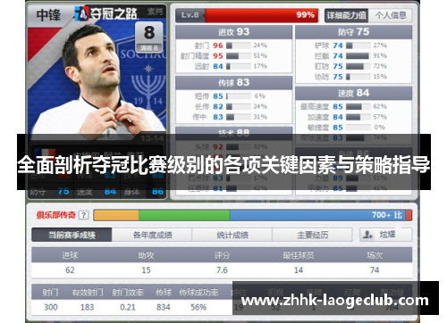 全面剖析夺冠比赛级别的各项关键因素与策略指导